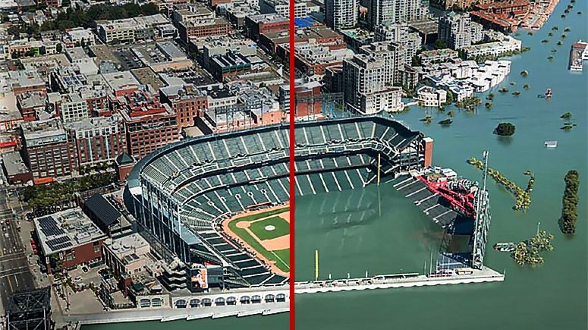 Surging seas: Climate change pics show how world's cities will change (interactive pics)