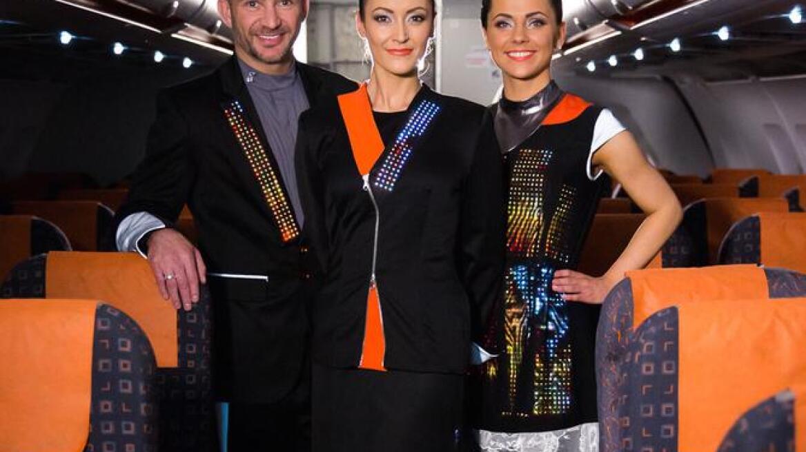 EasyJet's new futuristic uniforms have built in cameras and LED displays (pics)
