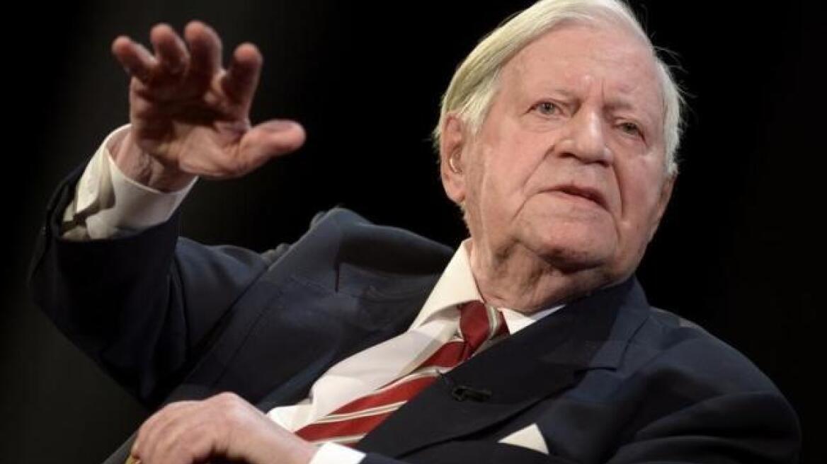 German former Chancellor Helmut Schmidt dies, aged 96