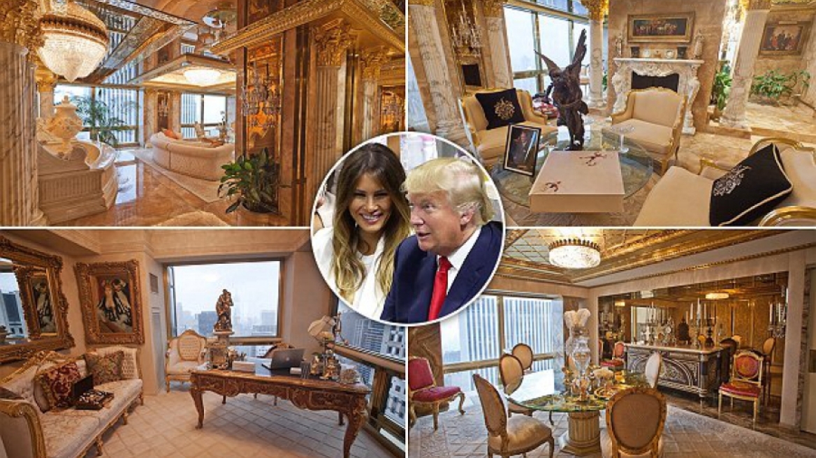 Δείτε το κιτς ρετιρέ των $100 εκατ. που ζει ο Ντόναλντ Τραμπ