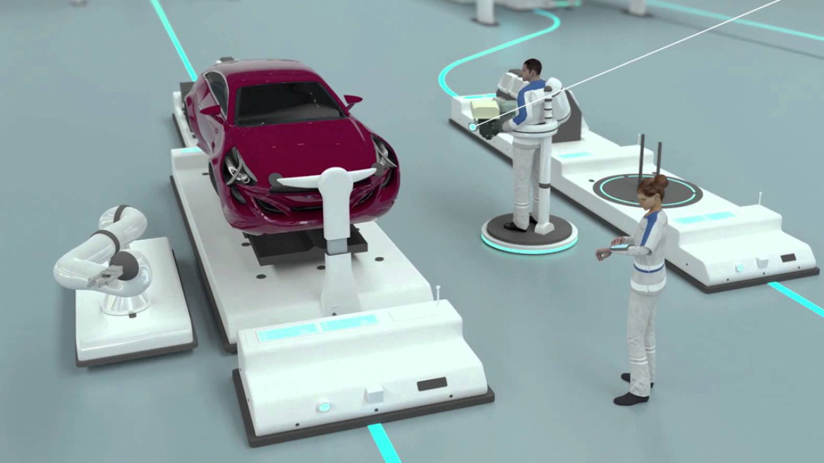 Video: Έτσι θα είναι το εργοστάσιο αυτοκινήτων στο μέλλον!