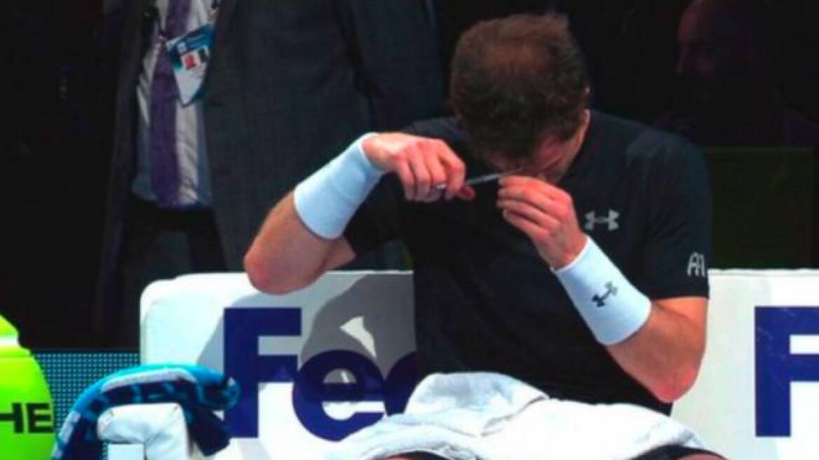 Ο Andy Murray κουρεύτηκε την ώρα του αγώνα 