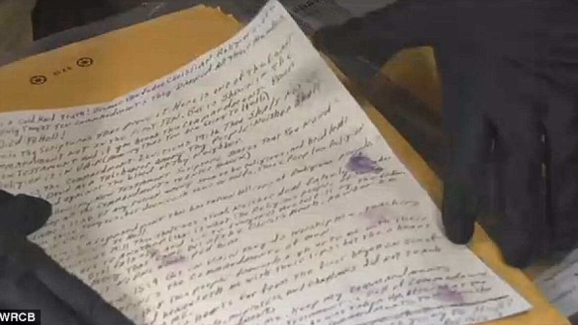 Dozens of U.S. churches receive creepy letters from "The Waster" - police concerned