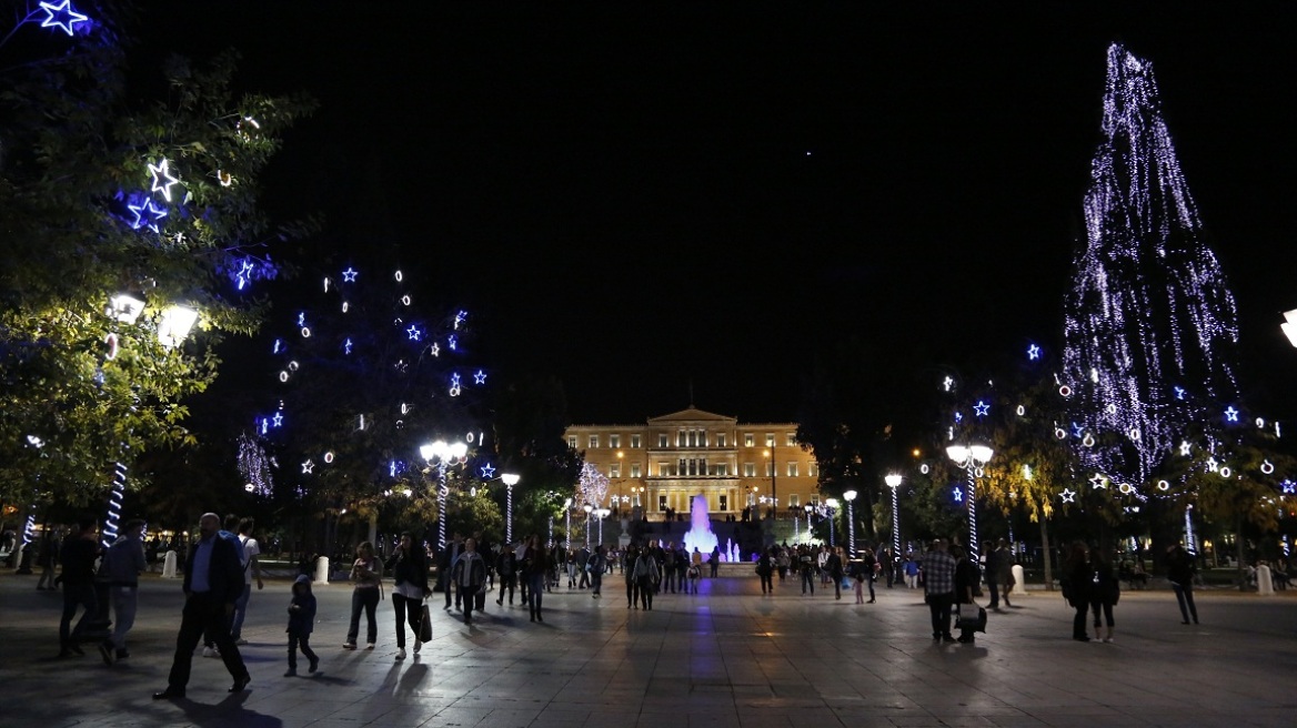 Athens welcomes Christmas on Tuesday