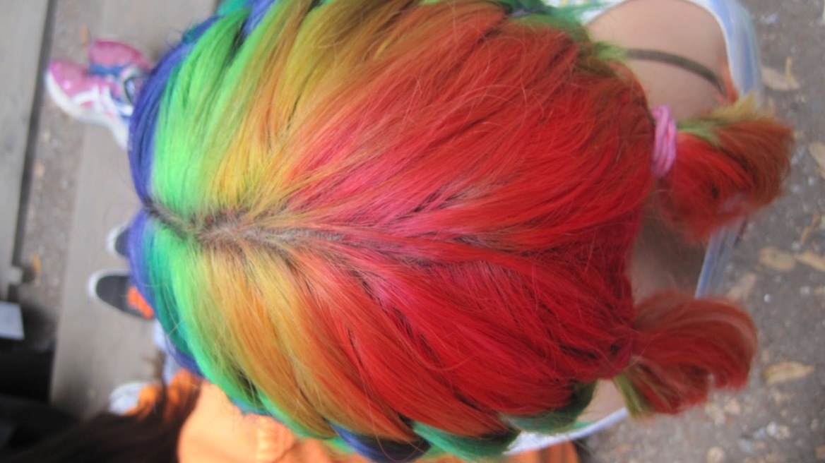 Hair rainbows... how to do it the right way! (pics)