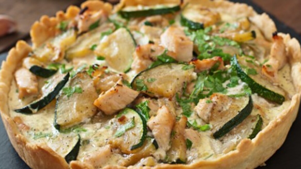 Κις με κοτόπουλο και κολοκυθάκια