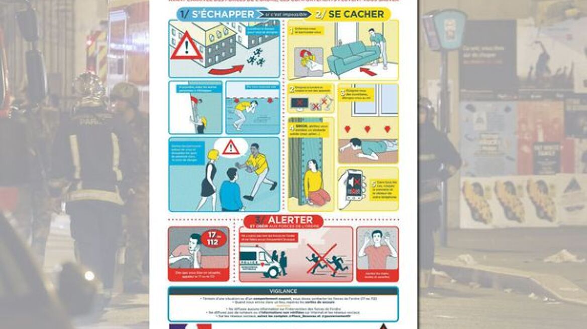 Be prepared: France issues cartoon strip on how to survive Terror Attacks (vid)