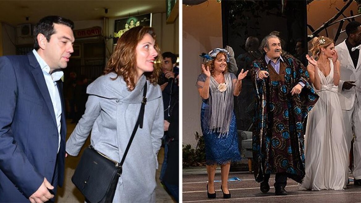 Lakis Lazopoulos performance attended by SYRIZA cabinet