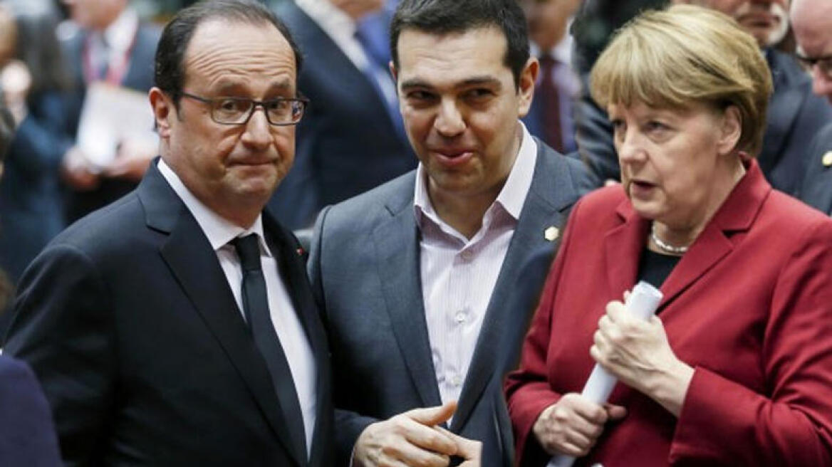 Greek PM meets with German and French counterparts in Brussels