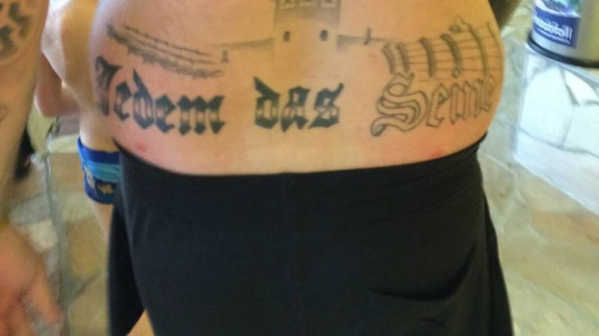 Γερμανός ακροδεξιός φυλακίστηκε για ναζιστικό τατουάζ που έχει στην πλάτη 