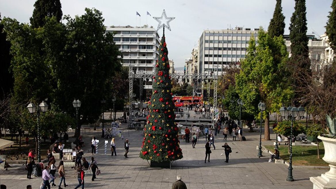 All Greece gets for Christmas... is sun!