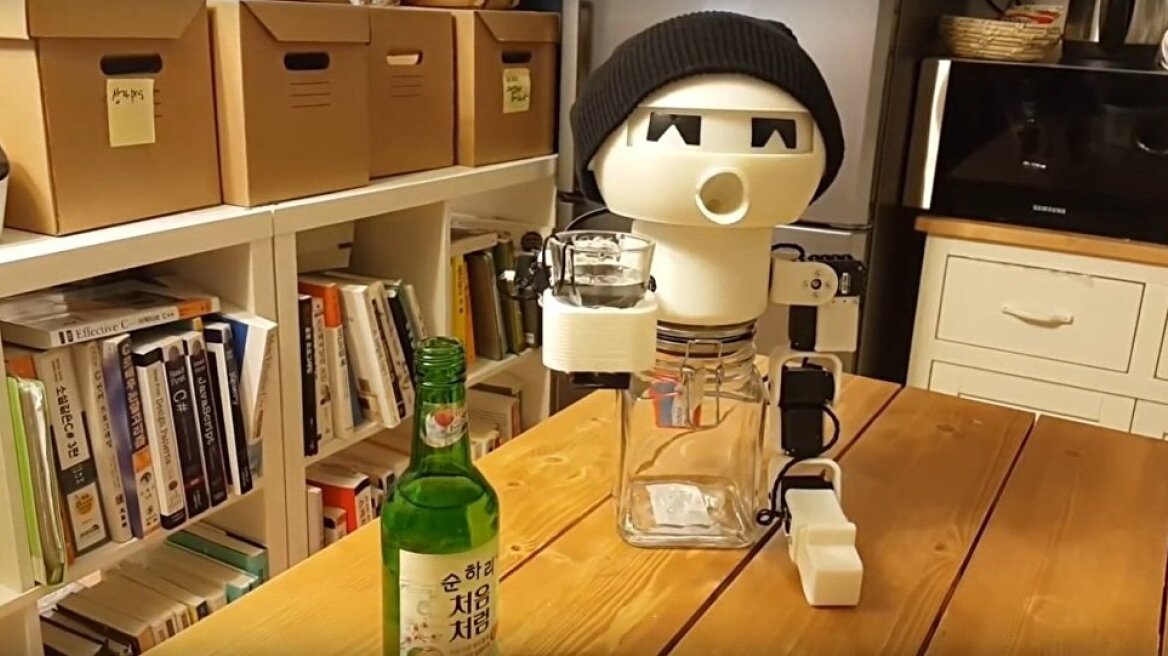 Meet Robot Drinky... and you'll never be lonely again! (vids) 