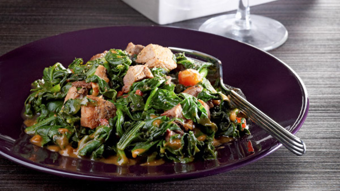 Ραδίκια με σύγκλινο και ντομάτα