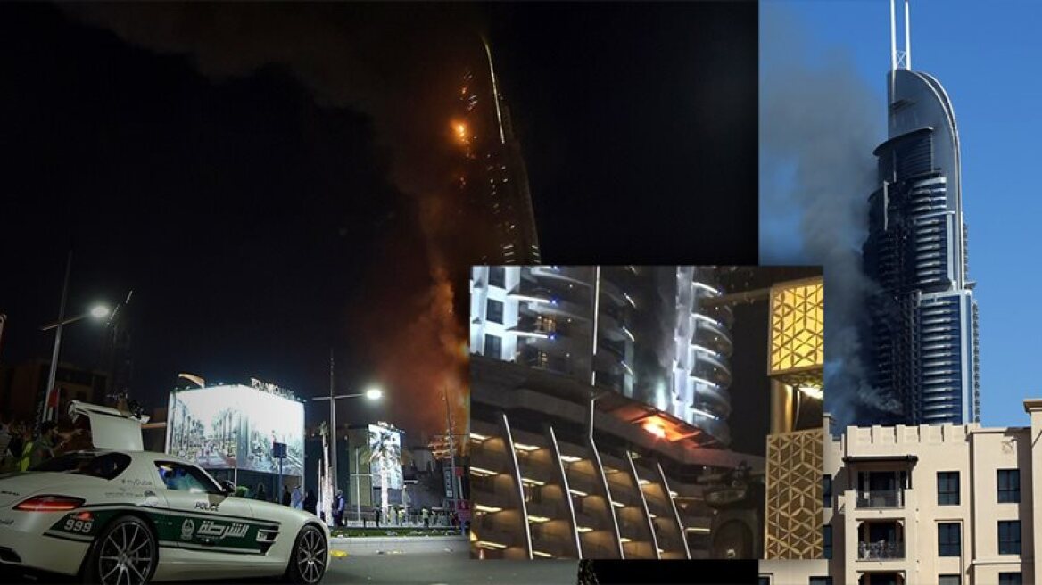 Was Dubai hotel fire caused by a burning curtain?