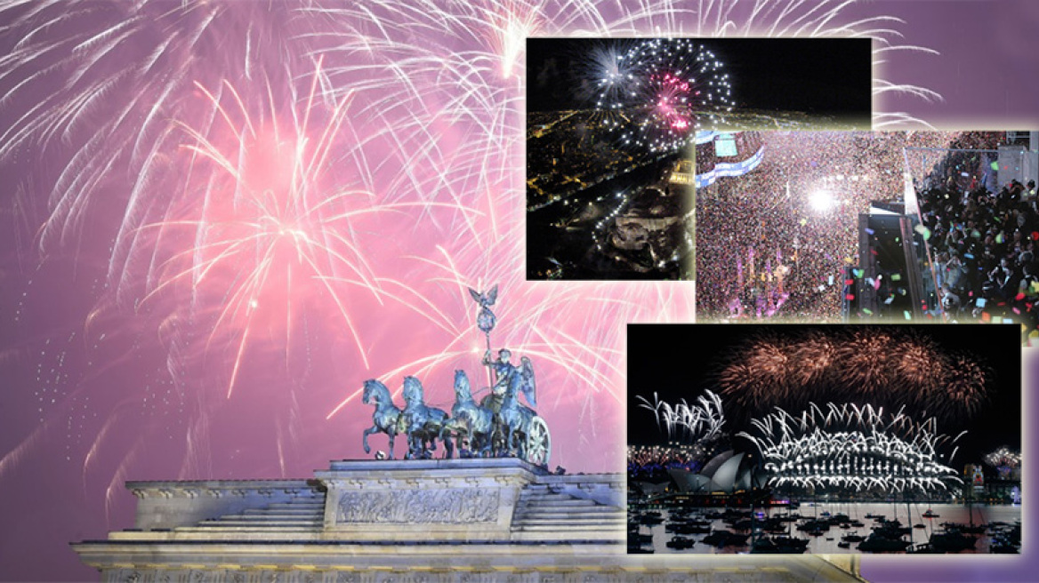 Καλή Χρονιά! Με φαντασμαγορικά σόου ο κόσμος «ξόρκισε» το φόβο της τρομοκρατίας