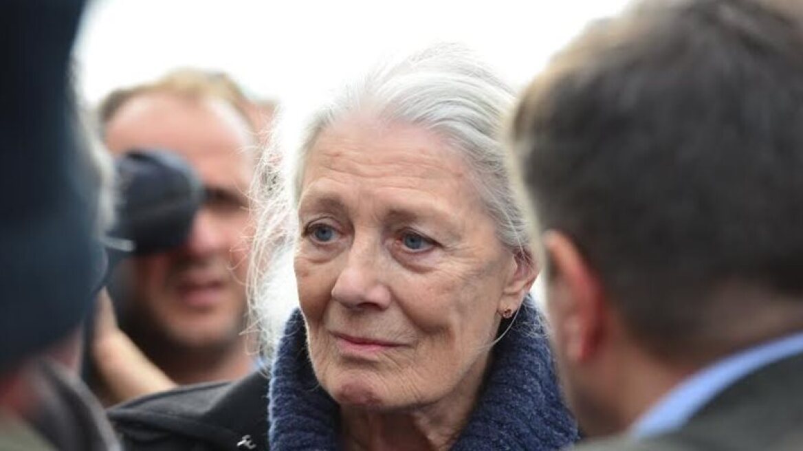 Vanessa Redgrave visits refugee centers in Greece