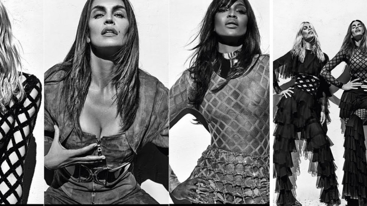 Crawford, Campbell and Schiffer reunite for Balmain campaign