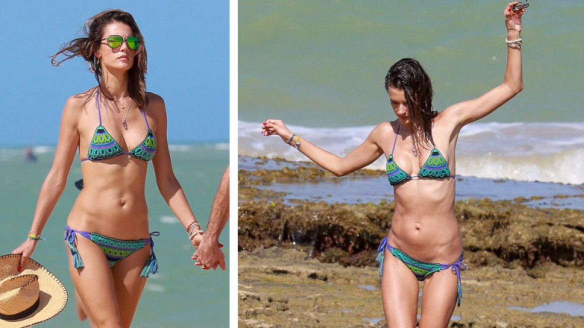 Αλεσάντρα Αμπρόζιο: Έβαλε το μπικίνι της και πήγε παραλία 