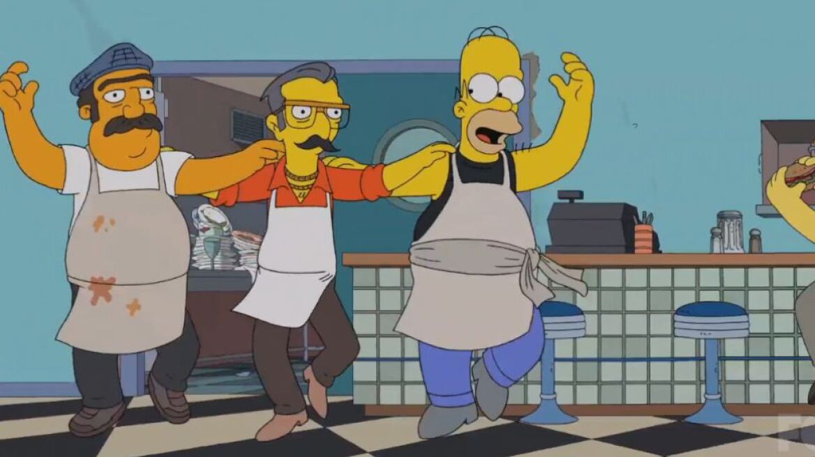 Watch Homer Simpson dancing syrtaki (vid)