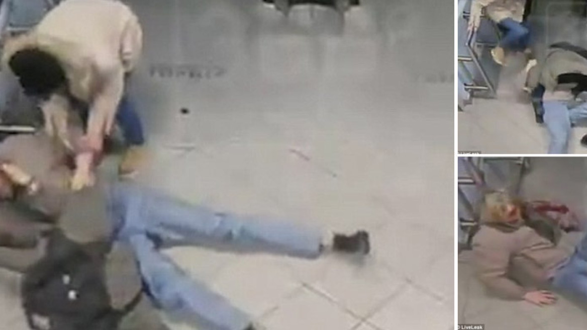 Shocking footage: Teenage girls brutally attack homeless