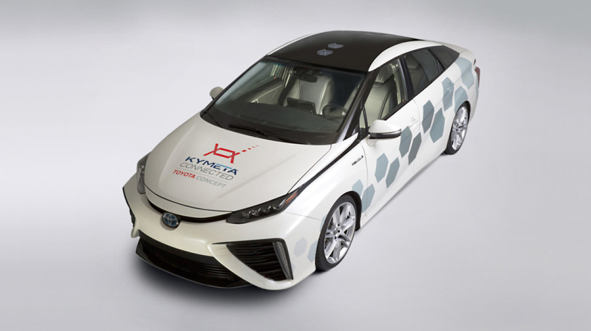Το Toyota υδρογόνου με δορυφορικό σύστημα επικοινωνίας!