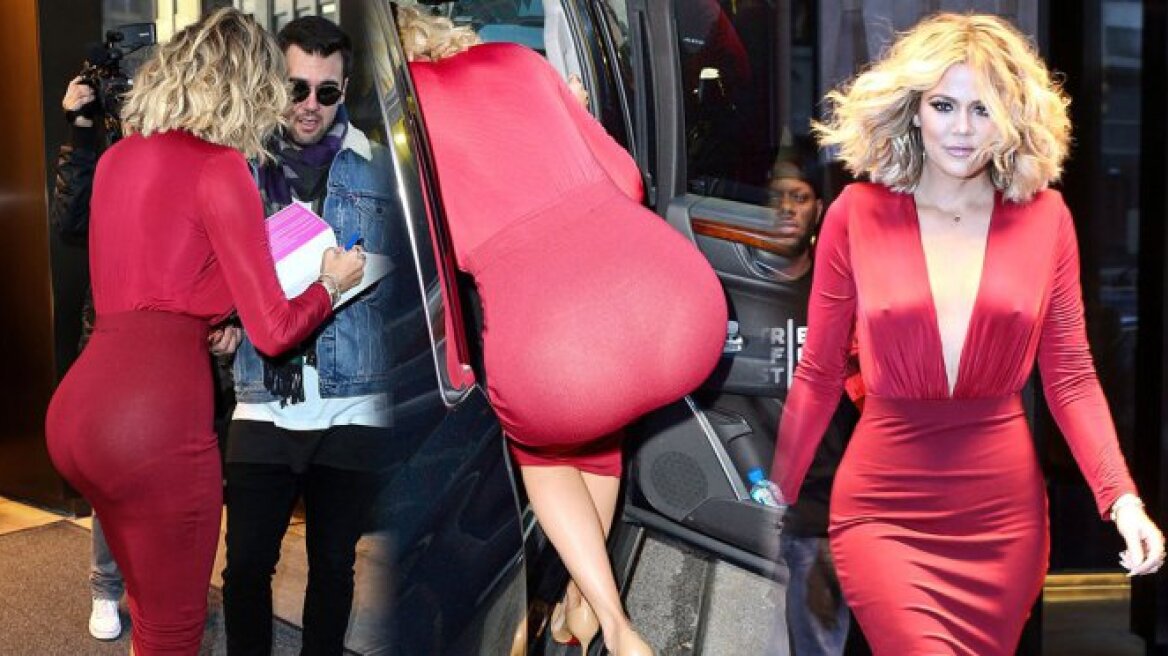 Khloe Kardashian: Το ντεκολτέ χωρίς σουτιέν και η αποκαλυπτική είσοδος στο αυτοκίνητο 
