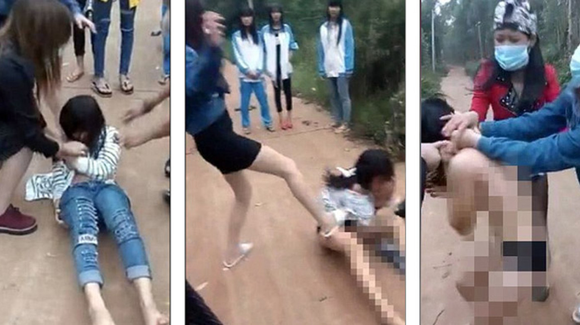 Shocking video: Teenage girl stripped and brutally beaten