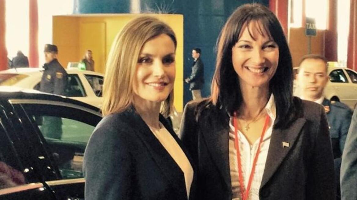 Μαδρίτη: Συνάντηση Κουντουρά με τη βασίλισσα της Ισπανίας