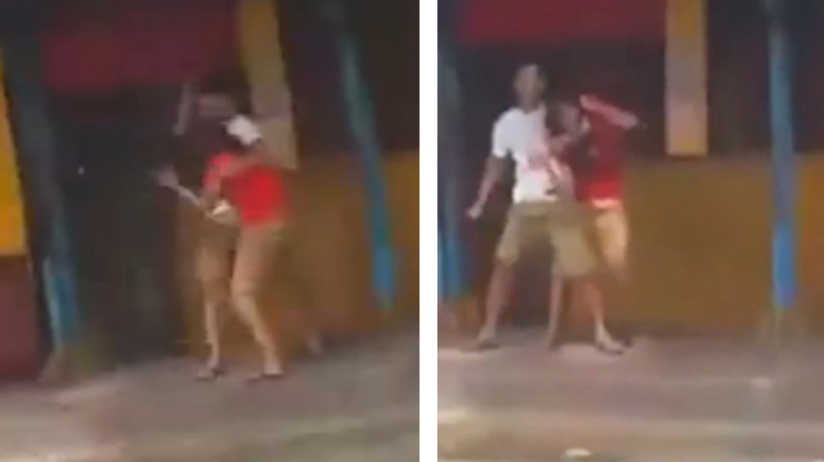 Horrifying video: Hostage taker stabs a woman on a busy street