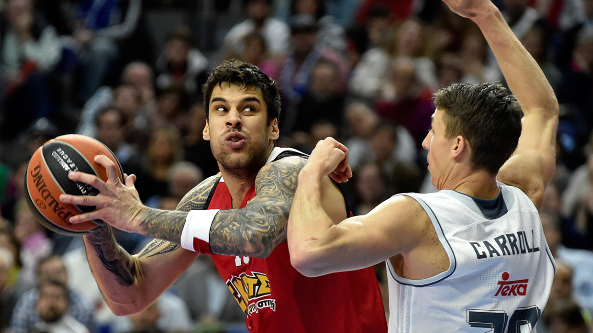 Λύγισε ο Ολυμπιακός στη Μαδρίτη, 84-72 από τη Ρεάλ