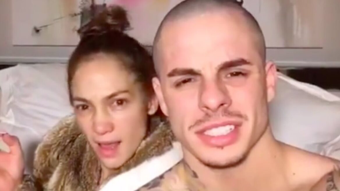 Jennifer Lopez and Casper Smart in a hilarious dubsmash video