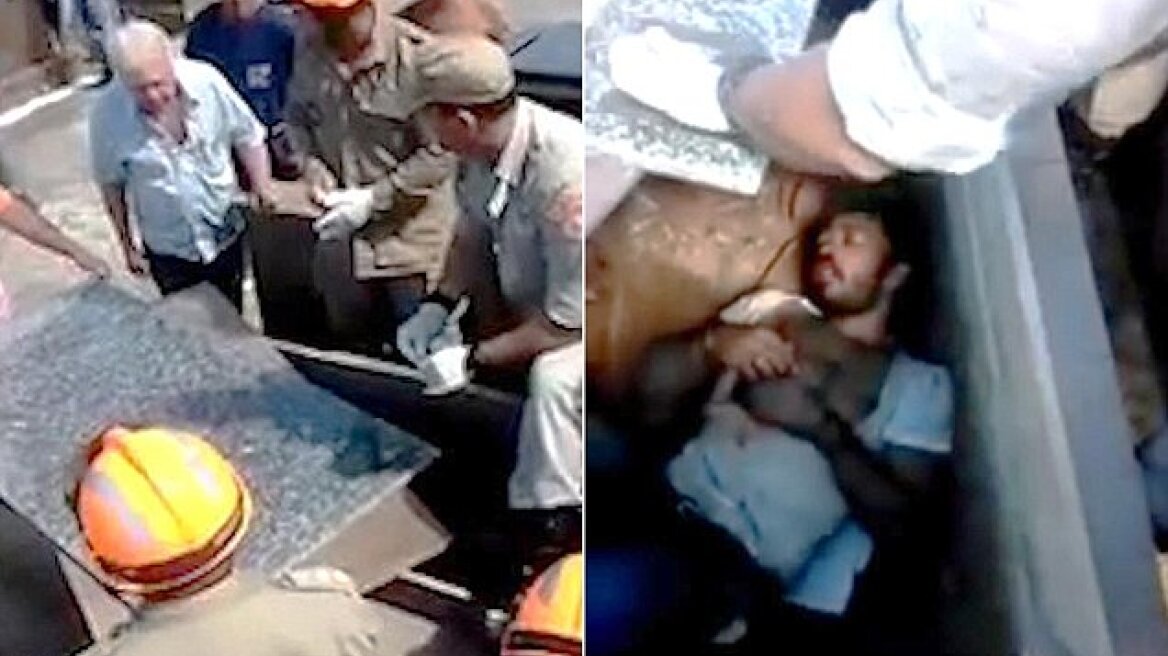 Shocking video: Man buried alive inside a tomb