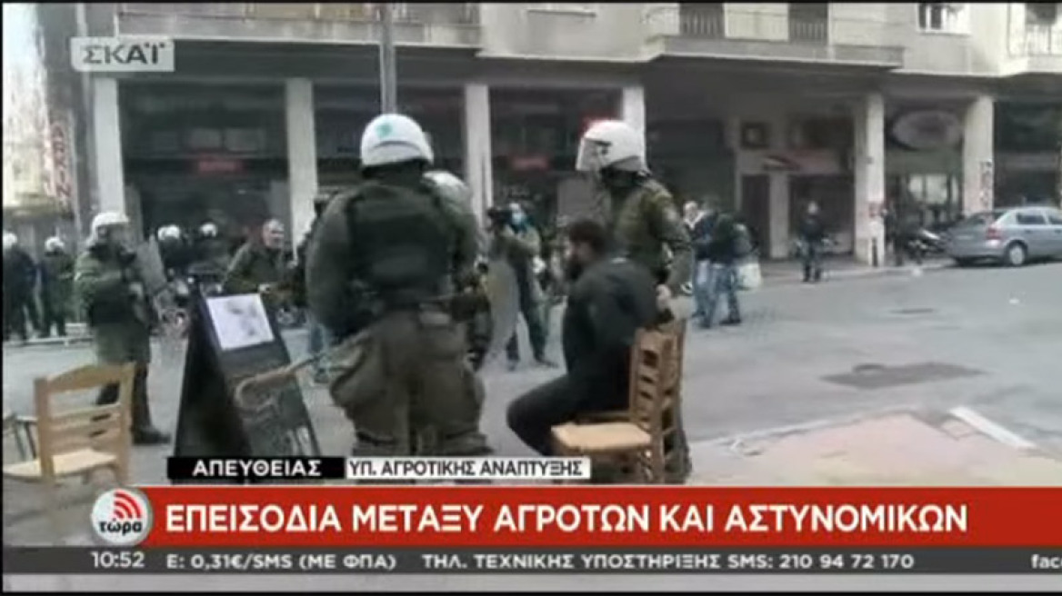 Συνέλαβαν αγρότη και... τον έβαλαν να καθίσει στην καρέκλα! 