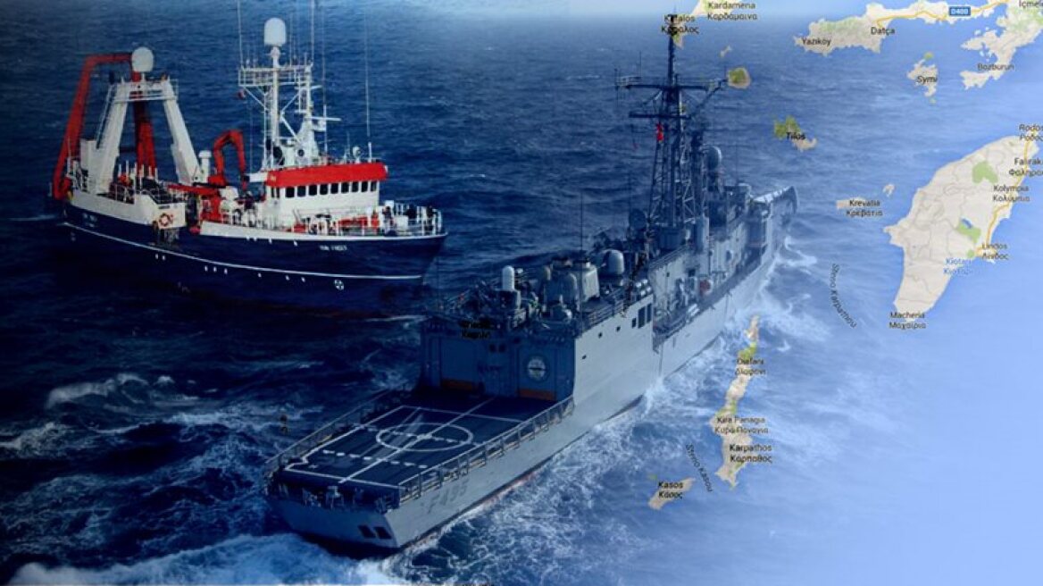 Turkish frigate harasses Italian ship between Karpathos-Rhodes