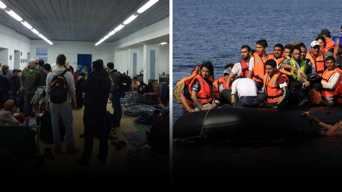 Thousands of refugees and migrants arrive in Greece