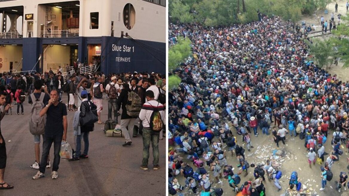 Migrants and refugees stuck in Greece