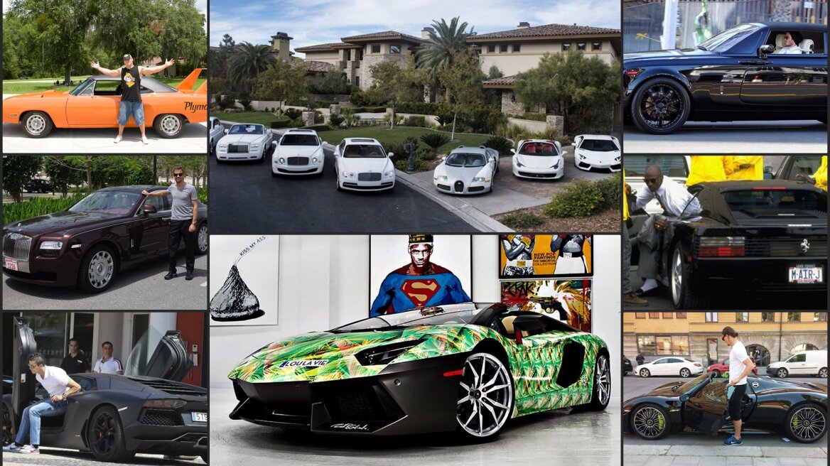Top 10: Συλλογές αυτοκινήτων από αθλητές (pics&vids)