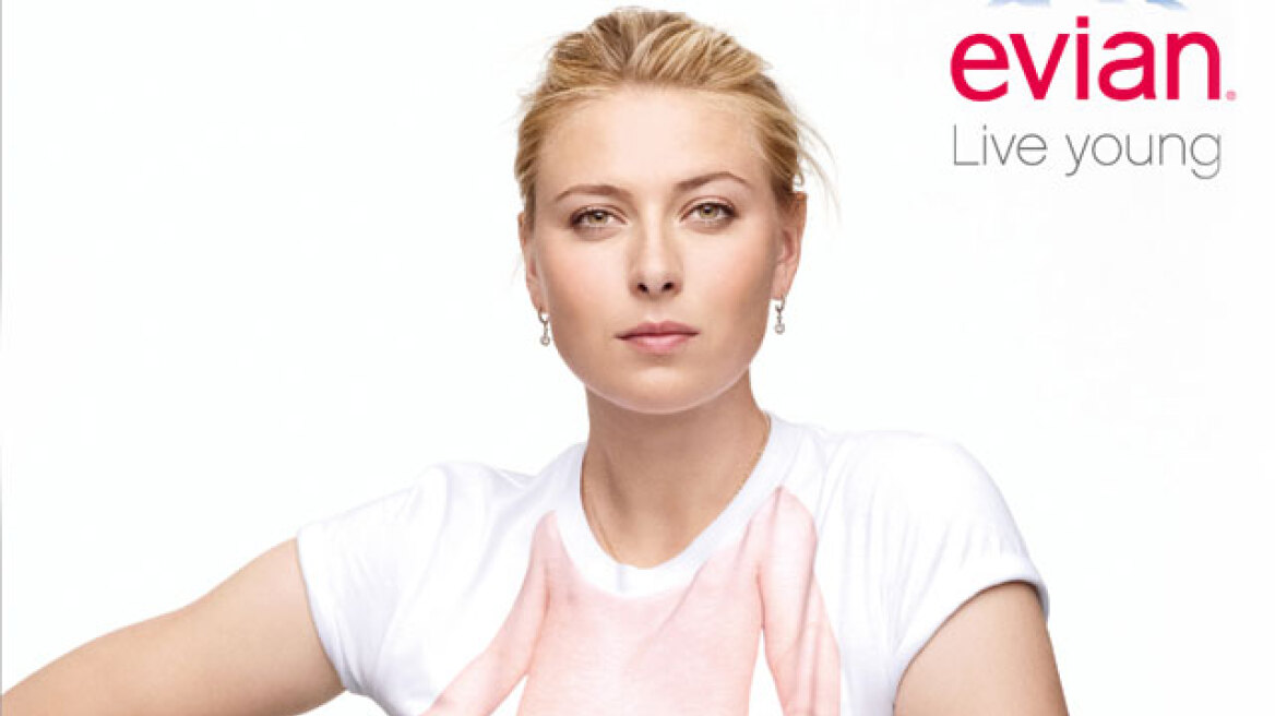 Με... Evian θα «ξεπλύνει» την ντροπή για το σκάνδαλο ντόπινγκ η Σαράποβα