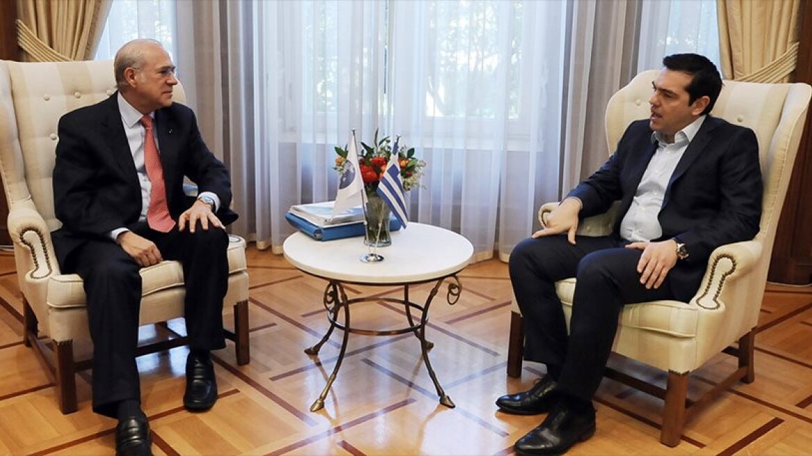 PM Tsipras meets with OECD secretary general Gurria