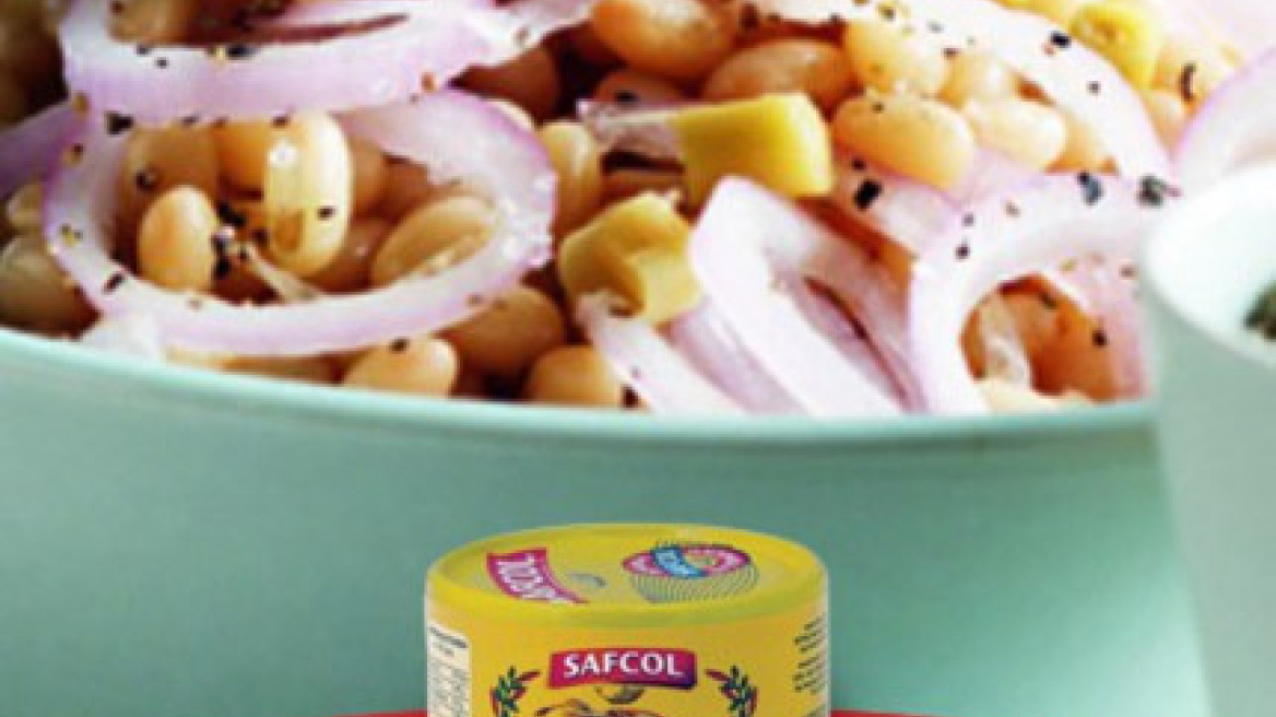 Φασόλια πιάζ με καλαμαράκια Safcol