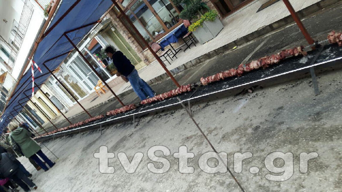 Εφτιαξαν 120 μέτρα κοντοσούβλι στην Αμφίκλεια