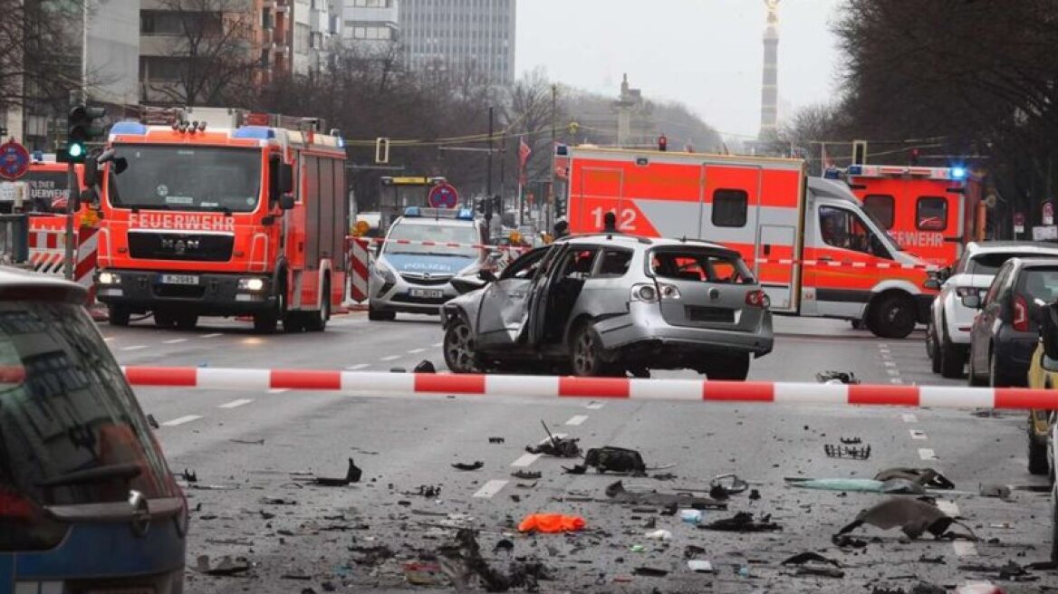 Car bomb explosion in Berlin. One dead