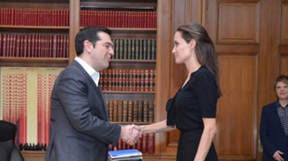 Angelina Jolie with Tsipras (exclusive pics+video)
