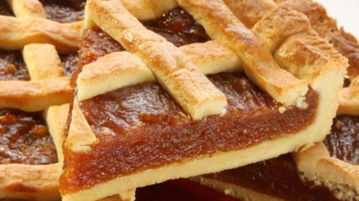 Πάστα φλόρα νηστίσιμη με ταχίνι Όλυμπος και μαρμελάδα