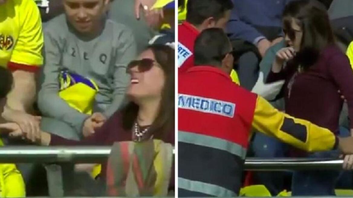 Βίντεο: Γυναίκα φίλαθλος λιποθύμησε από… σουτ του Μέσι 