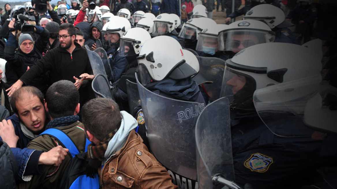 Clashes between refugees and immigrants at Idomeni