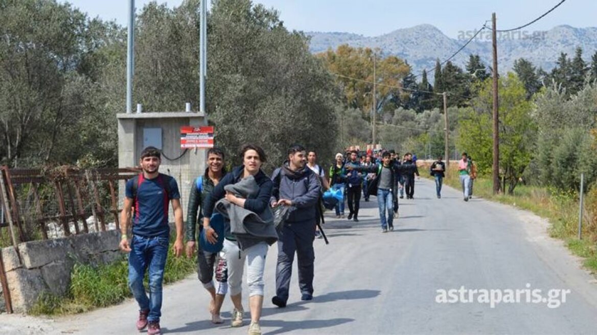 Chios: Immigrants “escaped” from the hotspot