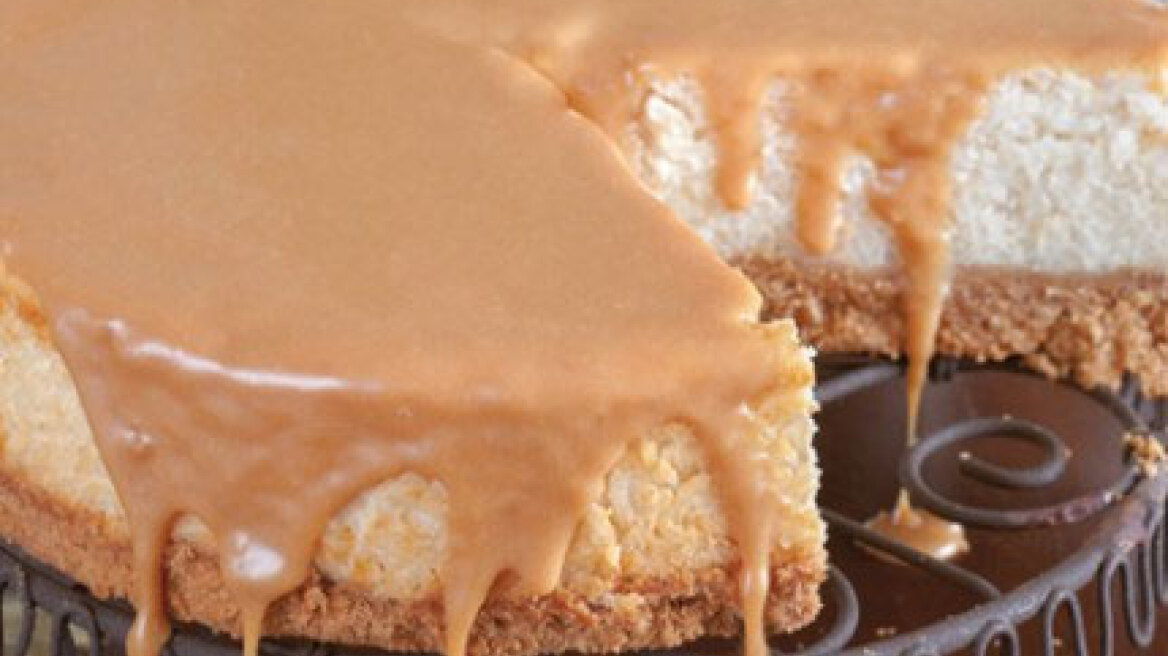 Cheesecake με ρύζι basmati και καραμελωμένο γάλα