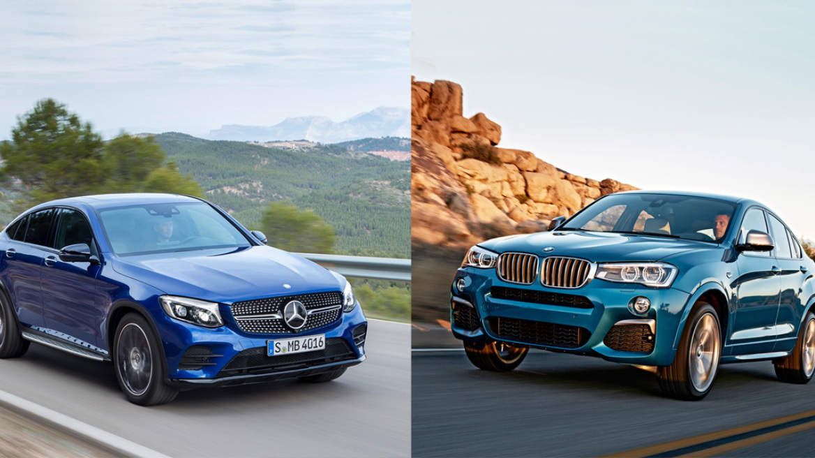 Mercedes GLC Coupe AMG εναντίον BMW X4 M40i