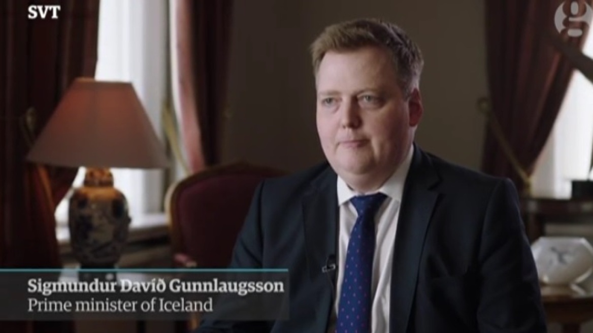 Βίντεο: Ο Ισλανδός πρωθυπουργός έφυγε από συνέντευξη σε ερώτηση για τα Panama papers